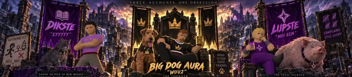 The United Gimps banner showing Dikste, Big Dog Aura and Lijpste